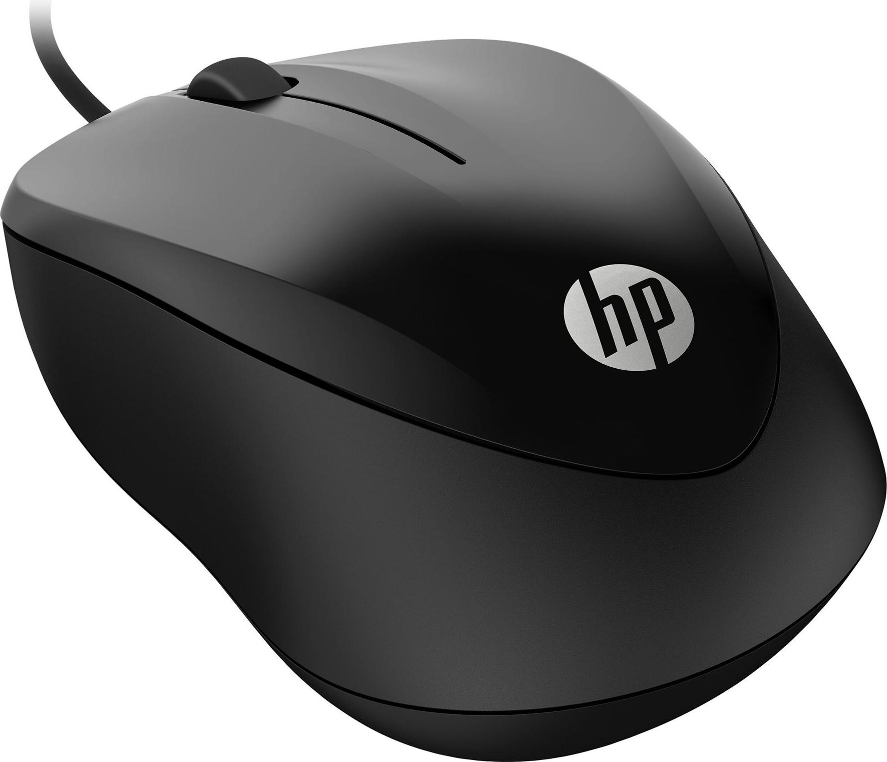 HP Kabelgebundene Maus 1000 Optisch USB 1200 DPI Schwarz