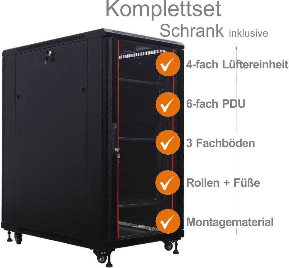 IT-BUDGET 19"-Netzwerkschrank SRK (99ITB19SRK2768GSM)