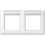 JUNG Rahmen 2-fach AS5820NAWW AS 500 alpinweiss mit Schriftfeld AS5820NAWW (AS5820NAWW)