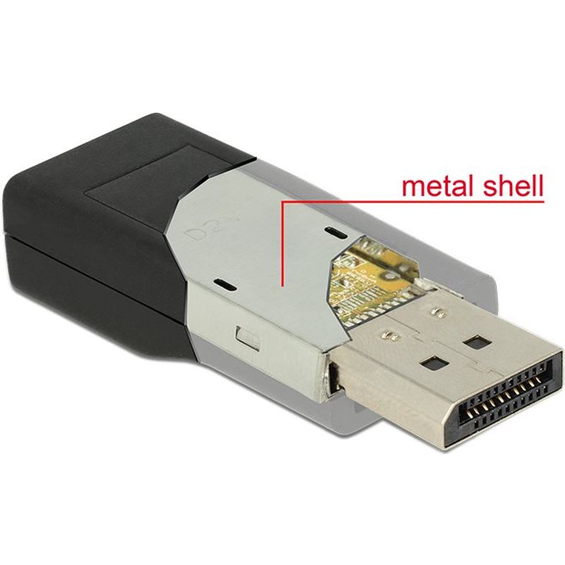 Delock Adapter DisplayPort 1.2 Stecker > HDMI Buchse 4K Passiv  