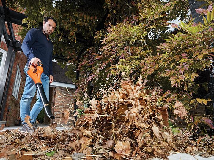 Black & Decker GWC1820PC Akku-Laubbläser 209 km/h Schwarz - Orange (GWC1820PC-QW)