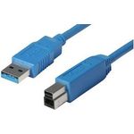 shiverpeaks BASIC-S USB 3.0 Kabel, A-Stecker - B-Stecker 0,5 m, Kabel und Stecker: blau, doppelt geschirmt, max. (BS77030)