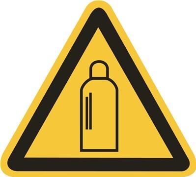 Abtec GmbH Warnzeichen 200mm Kunststoff Warnung vor Gasflaschen (5880055)