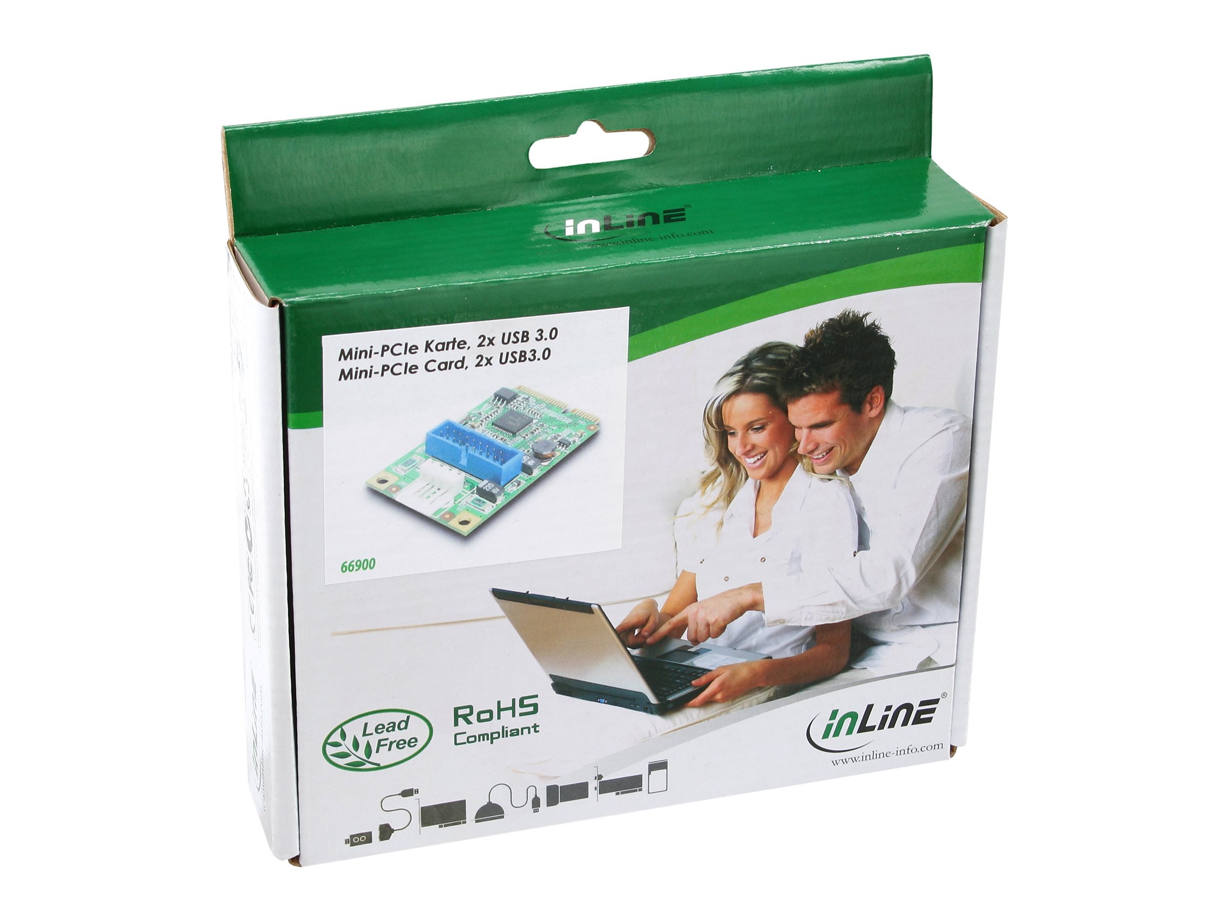 InLine Mini-PCIe Karte 2x USB 3.0, Modell 66900