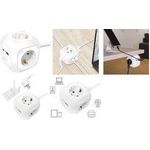 LogiLink 4-fach Ladewürfel 4xSteckdose 1x USB-C PD 20W (LPS283U)