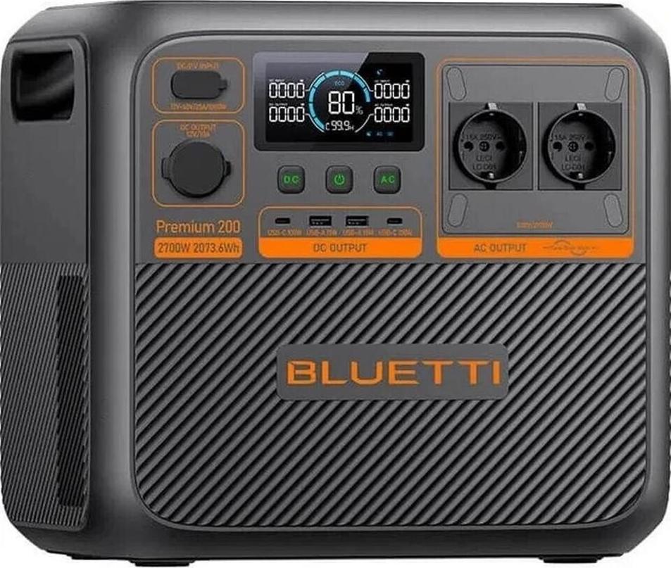 PowerOak Portable Power Station Premium 200 V2 - 2073.6Wh (P-PR200V2-EU-GY-BL-010)