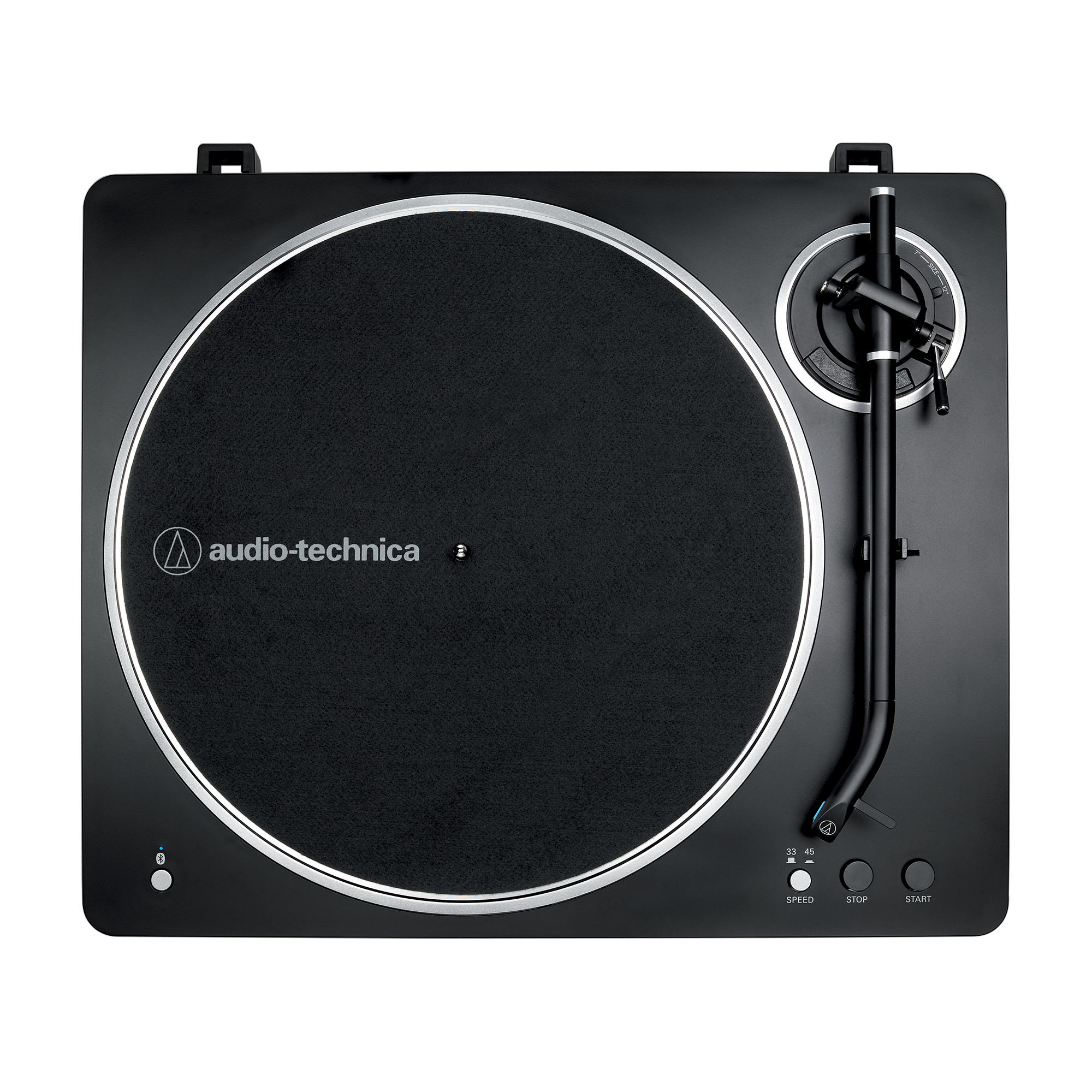 Audio-Technica AT-LP70XBT Plattenspieler Vollautomat Bluetooth Riemenantrieb Integrierter Phono-Vorverstärker Schwarz, Silber