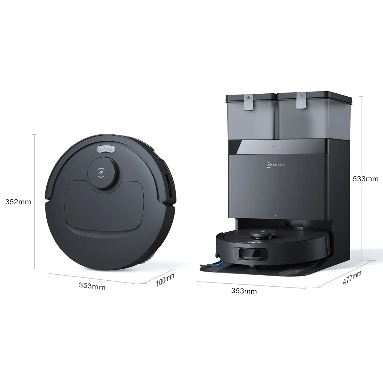 Ecovacs Deebot T30C Gen 2 Saugroboter 20000 Pa 180 min Schwarz