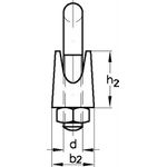 Wiedenmann Drahtseilklemme 11,0mm Form B ähnl. DIN741 verzinkt VE100St (1774111)