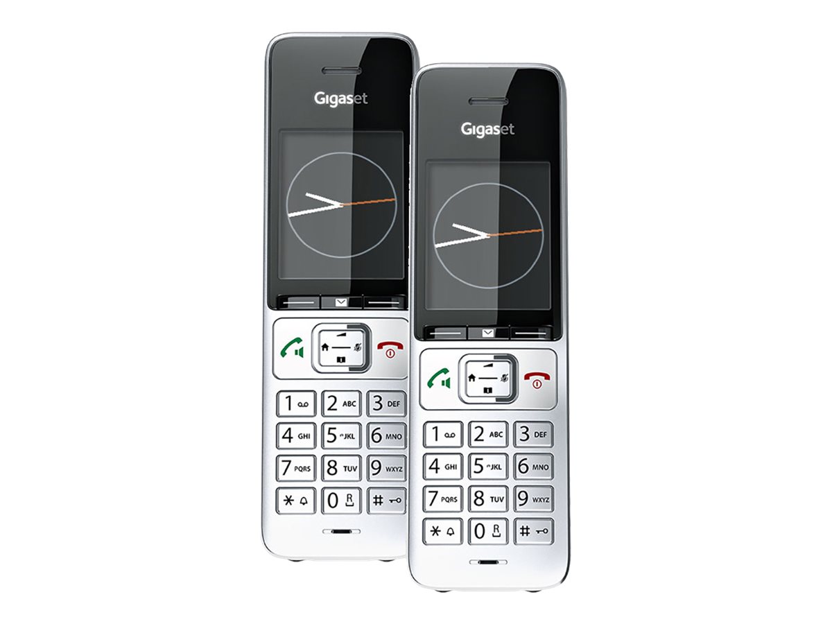 Gigaset COMFORT 500HX duo 2,2" TFT-Farbdisplay Schwarz, Silber