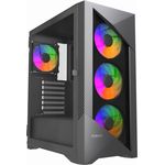 Gembird CCC-FC-900ARGB Gaming-Computergehäuse Fornax 900, ATX, schwarz (CCC-FC-900ARGB)