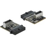 DeLOCK USB3.0 Adapter Pin Header female to internal Key A female (66432)