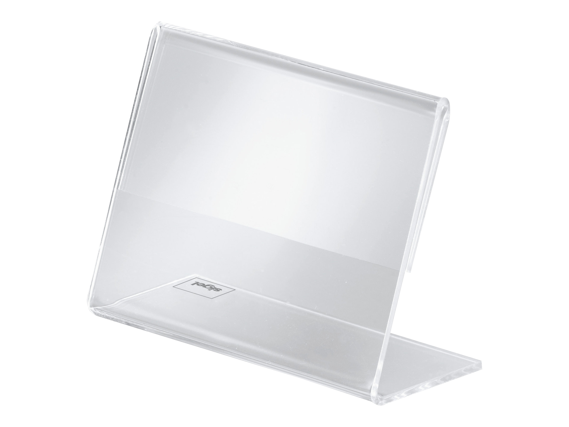 Sigel Info-/Preisaufsteller PA107 90 x 60 mm Acryl Transparent