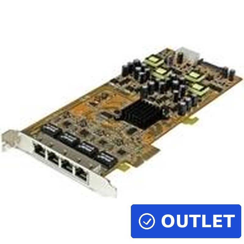 StarTech.com 4 Port Gigabit PoE PCIe Network Card (ST4000PEXPSE)