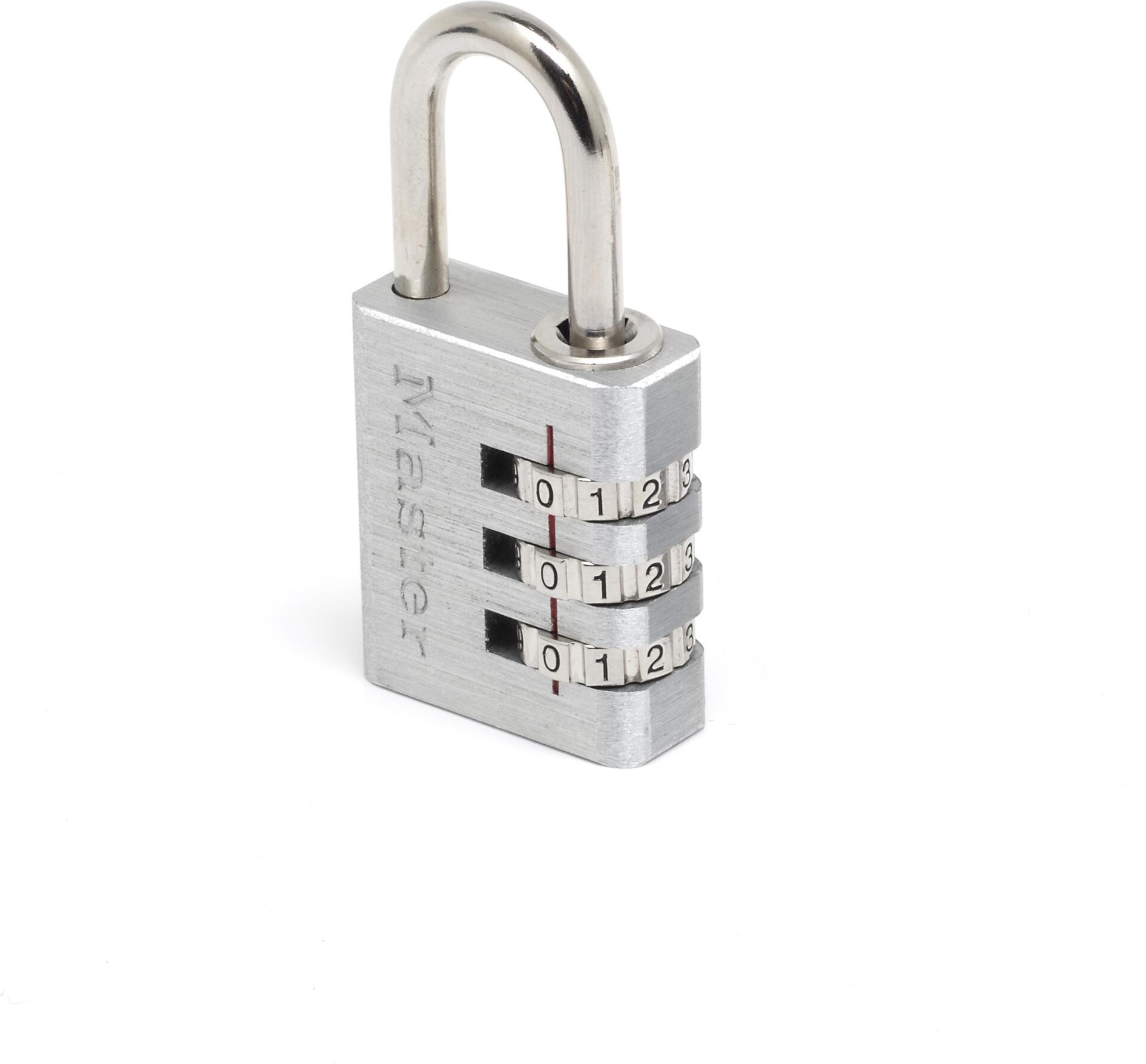 MASTER LOCK 30 mm breites Vorhngeschloss mit Aluminiumgehuse und individuell einstellbarer Zahlenkombination (7630EURD)