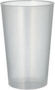 PAPSTAR Mehrweg-Trinkbecher PP, 0,5 l, transluzent, 30er aus Polypropylen, Durchmesser: 91 mm, Höhe: 140 mm, - 1 Stück (89824)