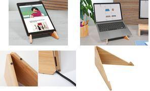 Sigel SA207 Laptophalterung Eyestyle (B x H x T) 30 x 14.50 x 1.80 cm Bambus Beige (SA207)