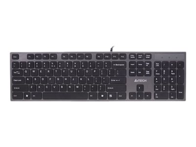 A4Tech KV-300H Tastatur USB QWERTY US Grau/Schwarz