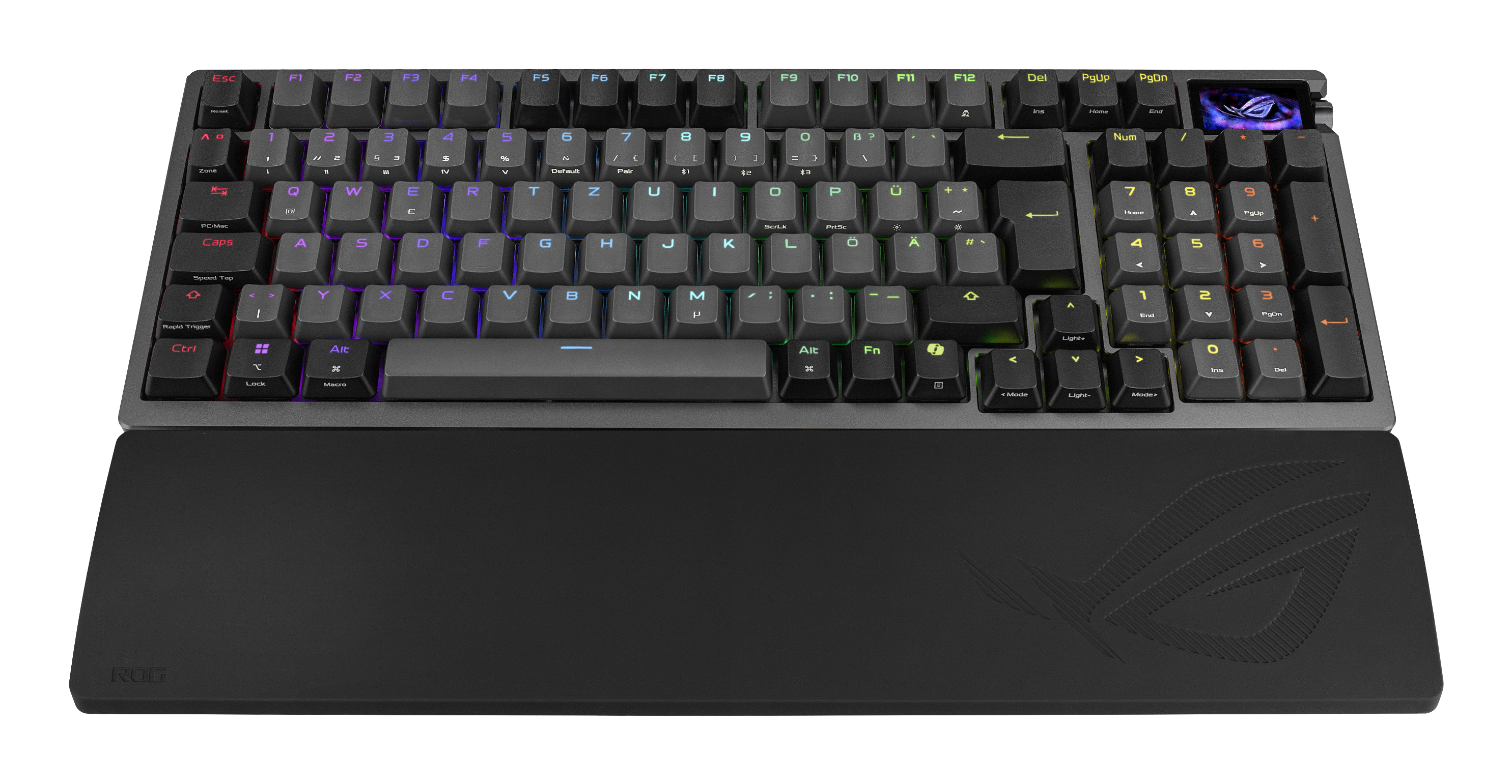 ASUS ROG Azoth 96 HE Kabellose Gaming-Tastatur QWERTZ HFX Magnetic 8K Hz Schwarz