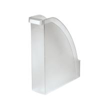 LEITZ Stehsammler Plus, DIN A4, Polystyrol, frost Fassungsvermögen: 70 mm, mit Griffmulde, hohe Vorderseite (2476-00-03)