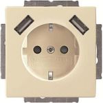 Busch-Jaeger SCHUKO-2x USB Steckdose 20 EUCB2USB-82 (2CKA002011A6269)