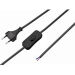 Sygonix SY-5044224 Kaltgeräte Anschlusskabel Schwarz 1.50 m inkl. Ein/Aus-Schalter (SY-5044224)