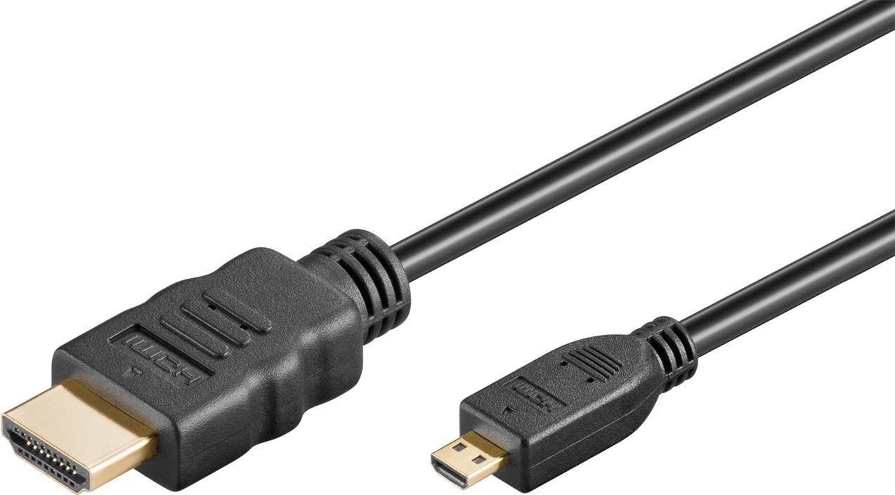 Goobay Ultra High-Speed HDMI -Kabel auf Micro-HDMI 8K a 60 Hz - -Stecker Typ A> (74434)