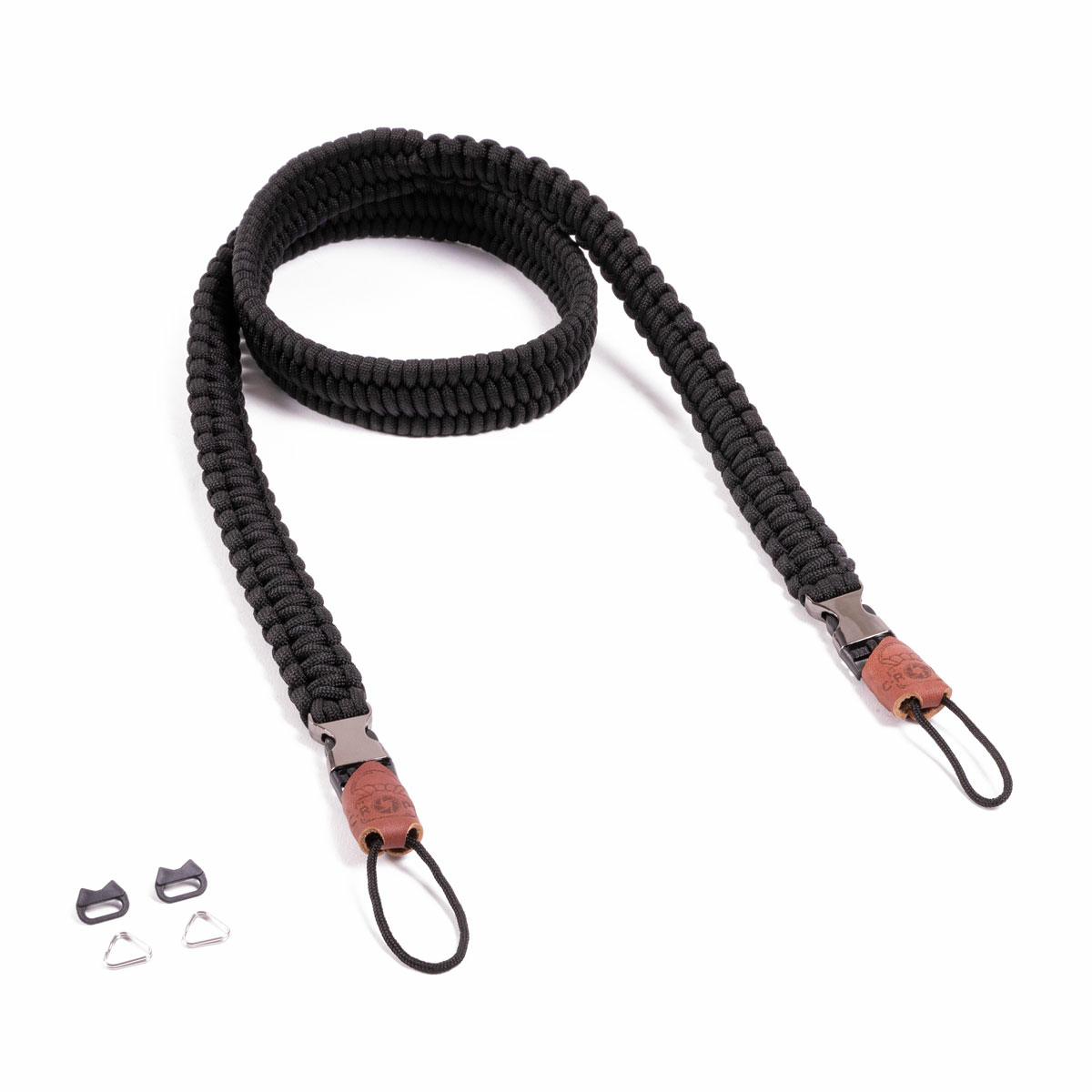 C-ROPE Kameragurt Traveler aus Paracord 125 cm Silent Black
