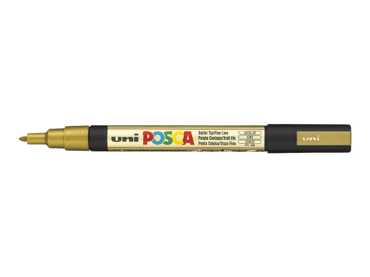 POSCA PC-3M Marker Rundspitze 0,9–1,3 mm Gold