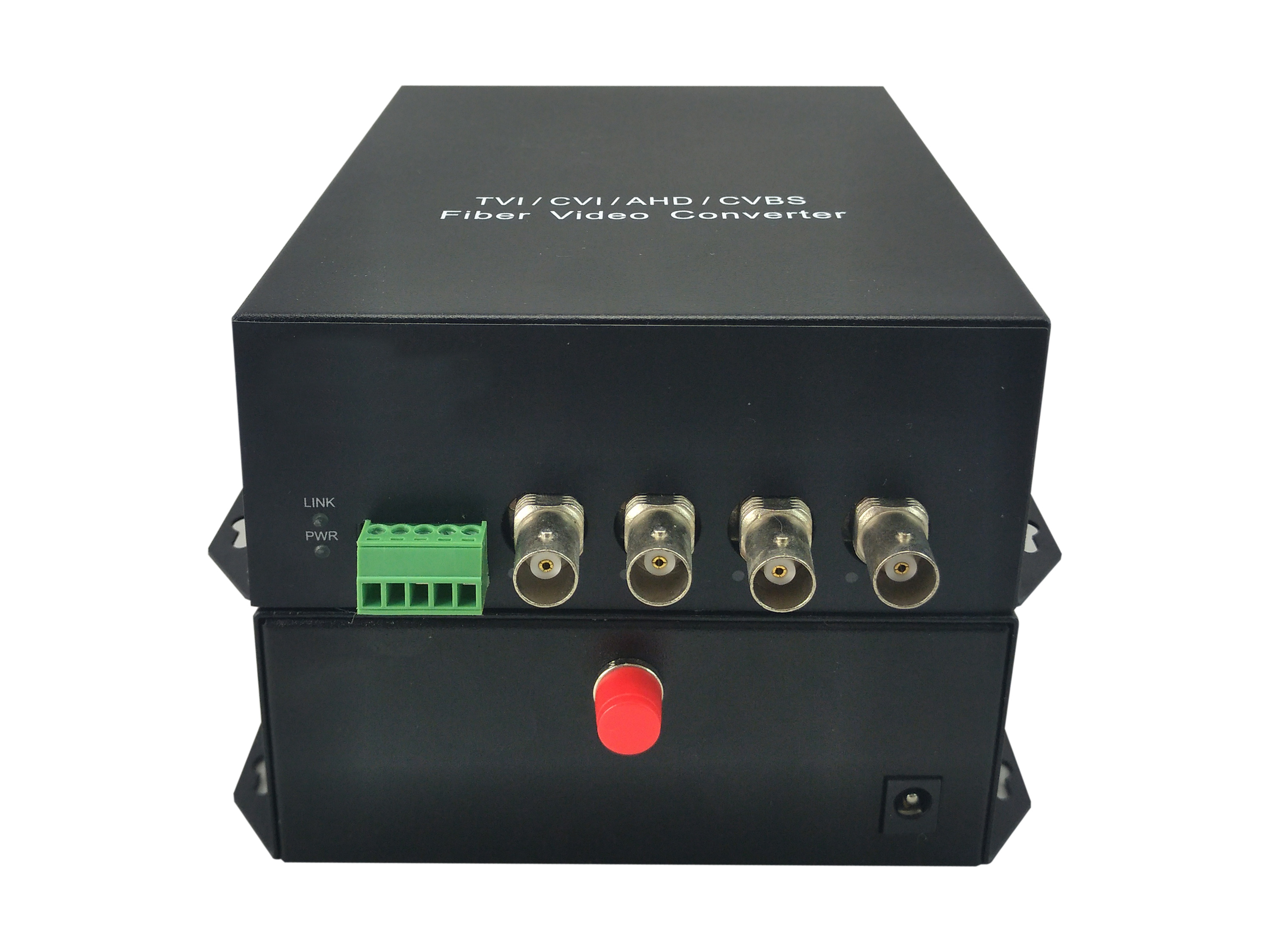 LevelOne AVF-1401 Video Extender 4-Kanal BNC Glasfaser 20 km Schwarz