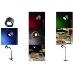 APS Leuchtkopf VALUMO, inkl. Ladestation, schwarz aus ABS-Kunststoff, IP 54, Akkubetrieb, dimmbar, - 1 Stück (17090)