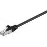 Wentronic Goobay CAT 5e Patchkabel, F/UTP, Schwarz, 0.25 m - CCA Kupfergemisch (68704)