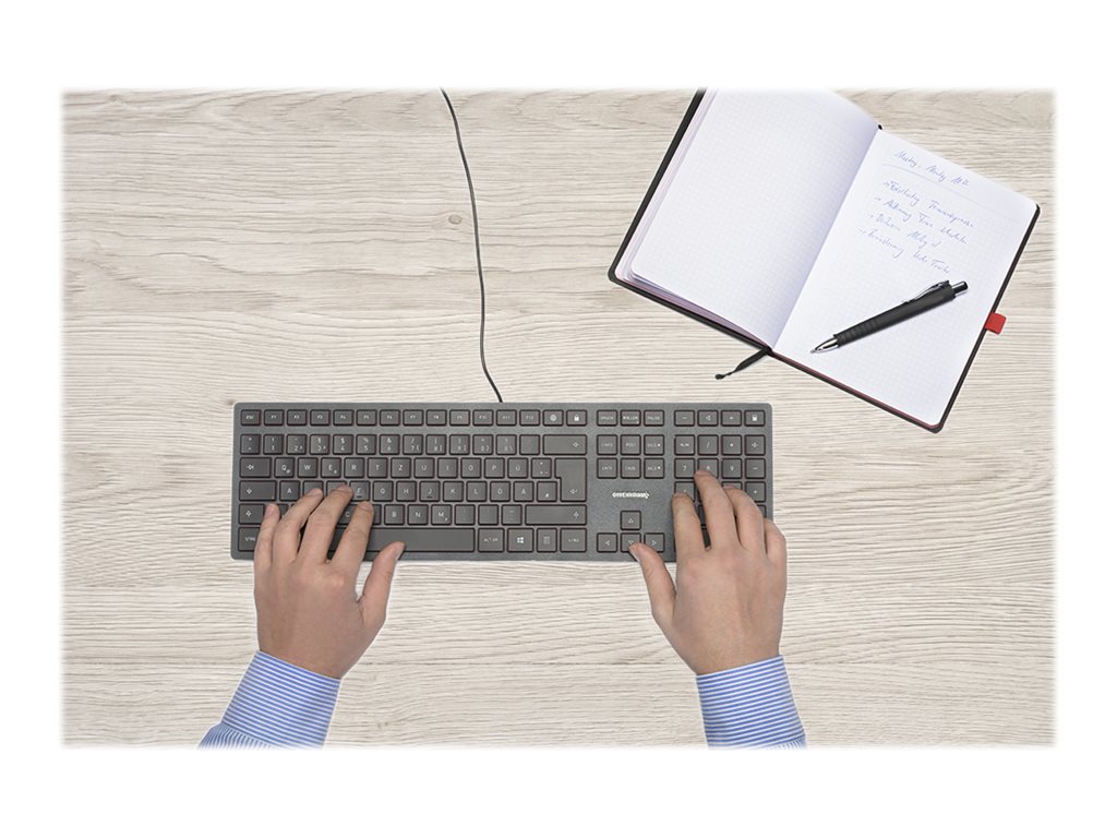 CHERRY KC 6000 SLIM Tastatur Deutsch Schwarz