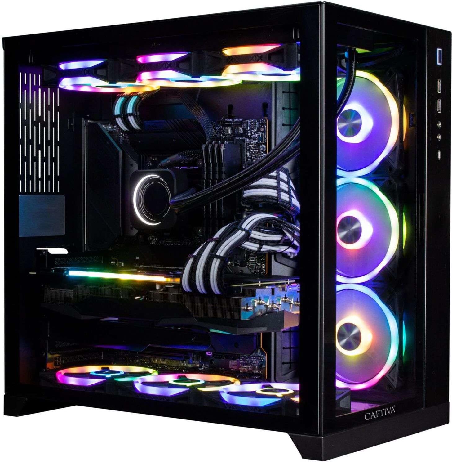 Captiva Highend Gaming I75-193 Intel® Core™ i9 i9-13900KF 64 GB DDR5-SDRAM 2 TB SSD NVIDIA GeForce RTX 4070 Ti Desktop PC Schwarz (75193)