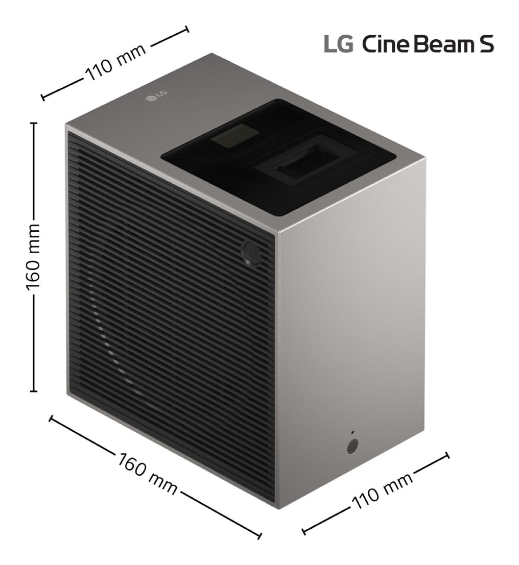 LG CineBeam S PU615U Ultrakurzdistanzbeamer 500 ANSI Lumen Grau