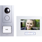 m-e modern-electronics VISTUS VD ALU-6710 S Video-Türsprechanlage Kabelgebunden Silber (41174)