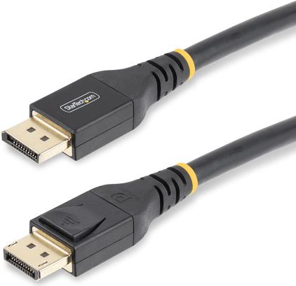 StarTech.com 50ft (15m) VESA-Certified Active DisplayPort 1.4 Cable, DP8K w/HBR3/HDR10/MST/DSC 1.2/HDCP 2.2, 8K 60Hz, 4K 120Hz Video (DP14A-15M-DP-CABLE)