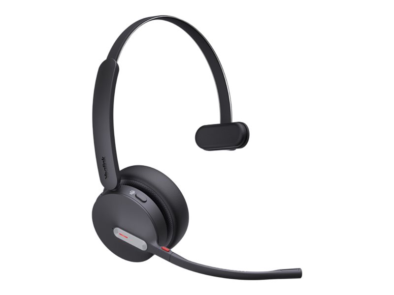 Yealink BH70 Mono Teams Headset Kabellos On-Ear mit Ladeständer USB-C/A Schwarz