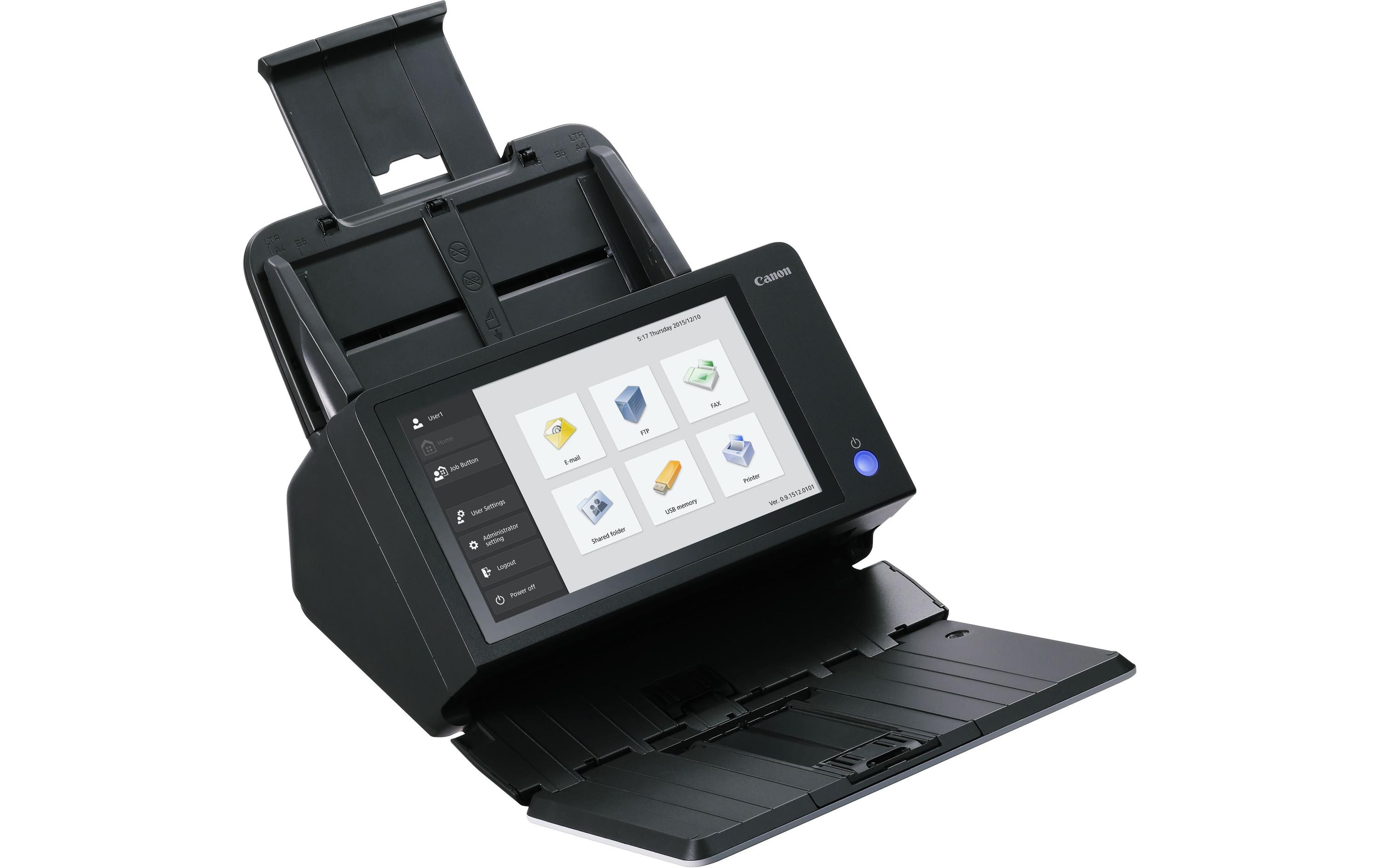 Canon imageFORMULA ScanFront 400 Dokumentenscanner 600 dpi Duplex LAN Schwarz, Weiß
