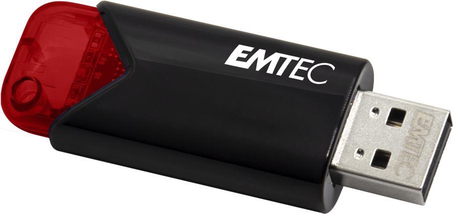 Emtec Click Easy USB-Stick 16 GB USB Typ-A 3.2 Gen 2 (3.1 Gen 2) Schwarz - Rot (ECMMD16GB113)