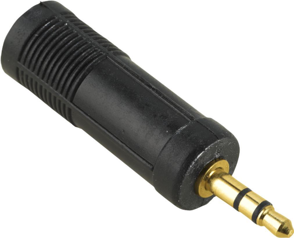 Hama Audio-Adapter, 3,5-mm-Klinken-Stecker - 6,3-mm-Klinken-Kupplung, Stereo (00179281)