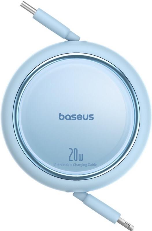 Baseus Free2Pull Expandable USB C zu iP Ligtning Schnellladekabel 1 m 20 W Blau (P10364501311-00)