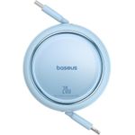 Baseus Free2Pull Expandable USB C zu iP Ligtning Schnellladekabel 1 m 20 W Blau (P10364501311-00)