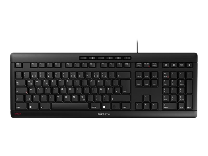 Cherry CHERRY STREAM Tastatur USB QWERTZ Schwarz