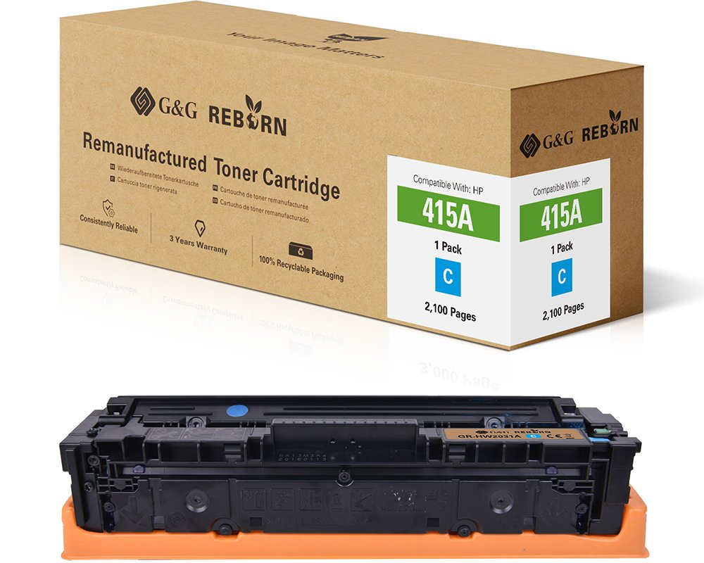 G&G GR-HW2031A Tonerkartusche ersetzt HP 415A 2.100 Seiten Cyan