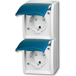 Busch Jaeger 2084-0-0719 Steckdose CEE 7/3 Blau - Weiß (2084-0-0719)