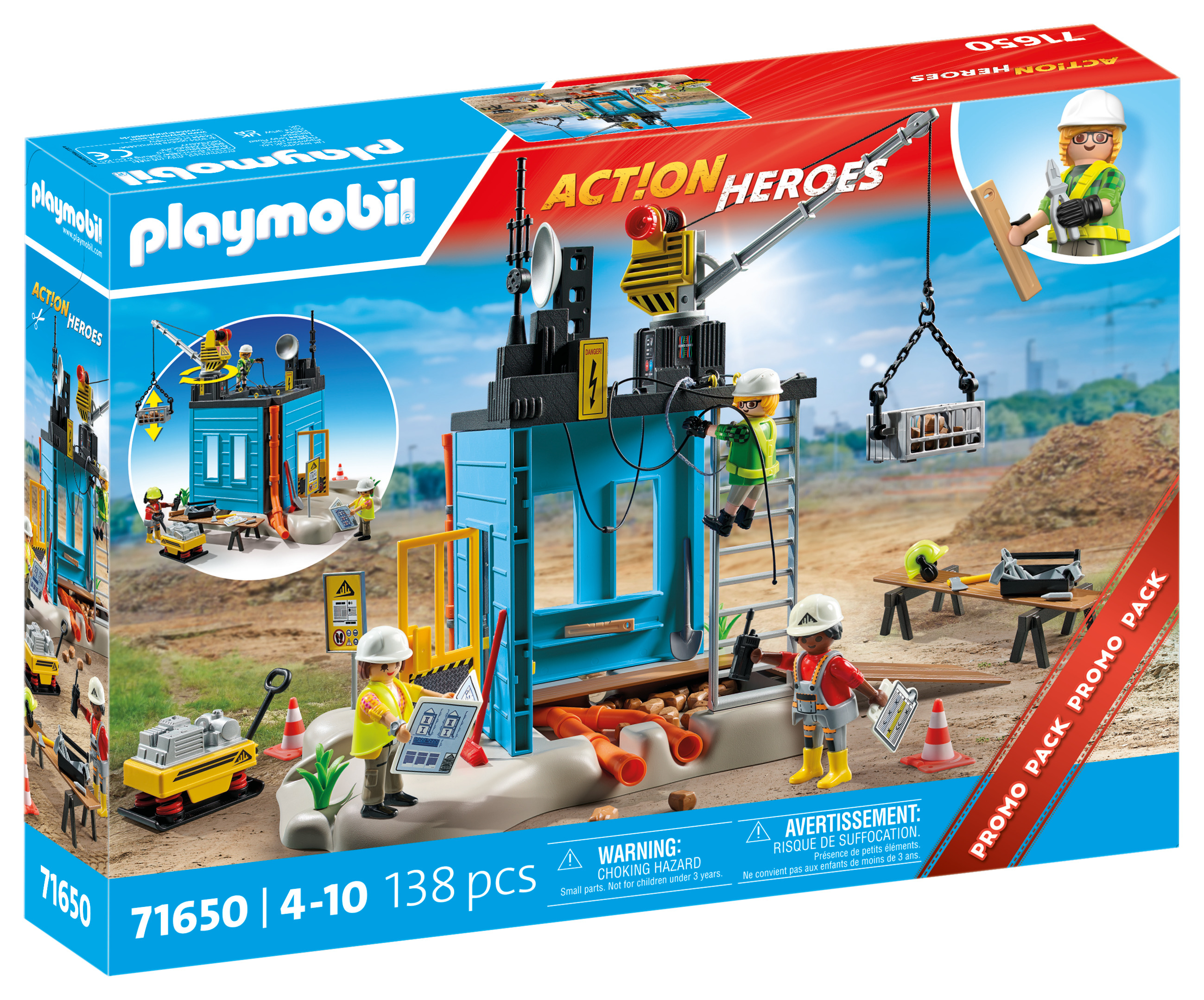 Playmobil Action Heroes Baustelle 71650