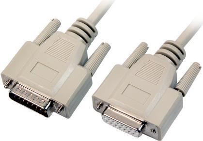 EFB-Elektronik Datenkabel seriell 1:1, 2x DSub 15, St.-Bu., 10,0m, beige Hersteller: EFB Elektronik (K5129.10)