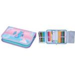 herlitz Schüleretui "Ocean Lights", 31-teilig aus Polyester, Maße: (B)205 x (T)140 x (H)38 mm, 2 Klappen, - 1 Stück (400197090)