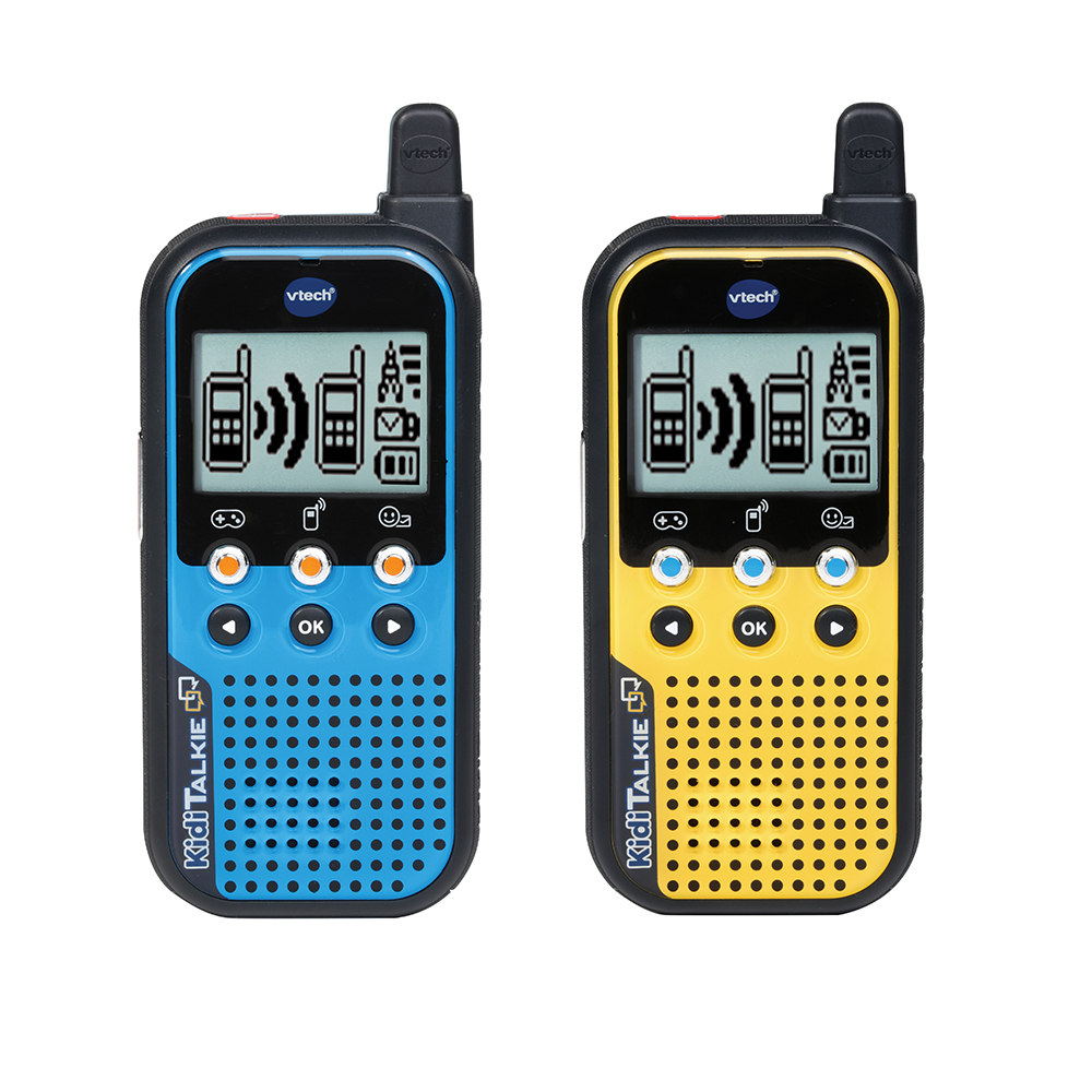 VTech KidiTalkie Walkie-Talkie für Kinder Blau, Gelb